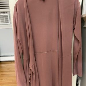 pink sweater robe